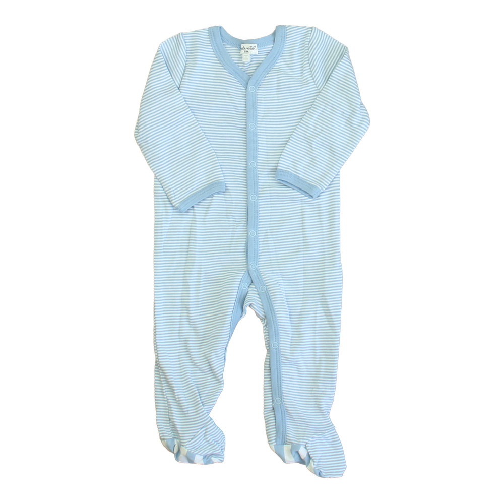 Spendid Boys Blue | White 1-piece footed Pajamas size: 3-6 Months